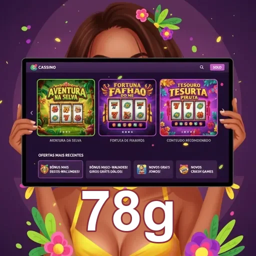 Ilustração de Explore os melhores slots no 78g com segurança